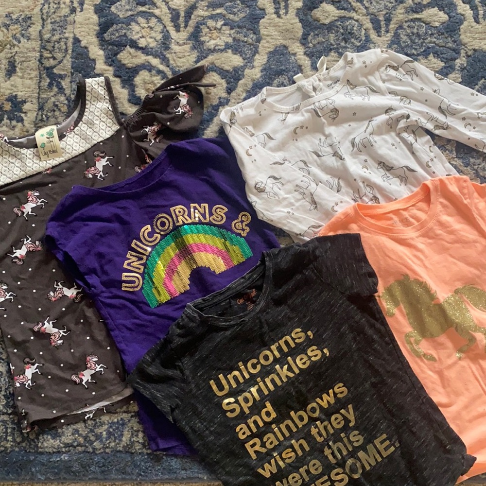 Unicorn bundle of 5 shirts